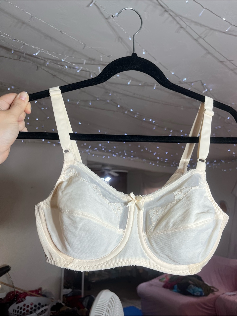 Beautiful Vintage Cabernet Cream Supportive Underwire Full Coverage Bra 36C